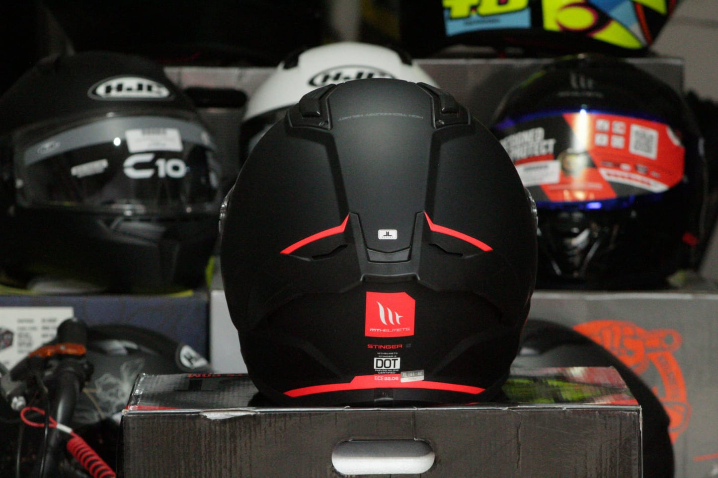 CASCO MT STINGER 2 NEGRO MATE