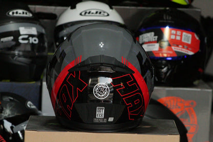 CASCO ABATIBLE HAX WIND ROJO