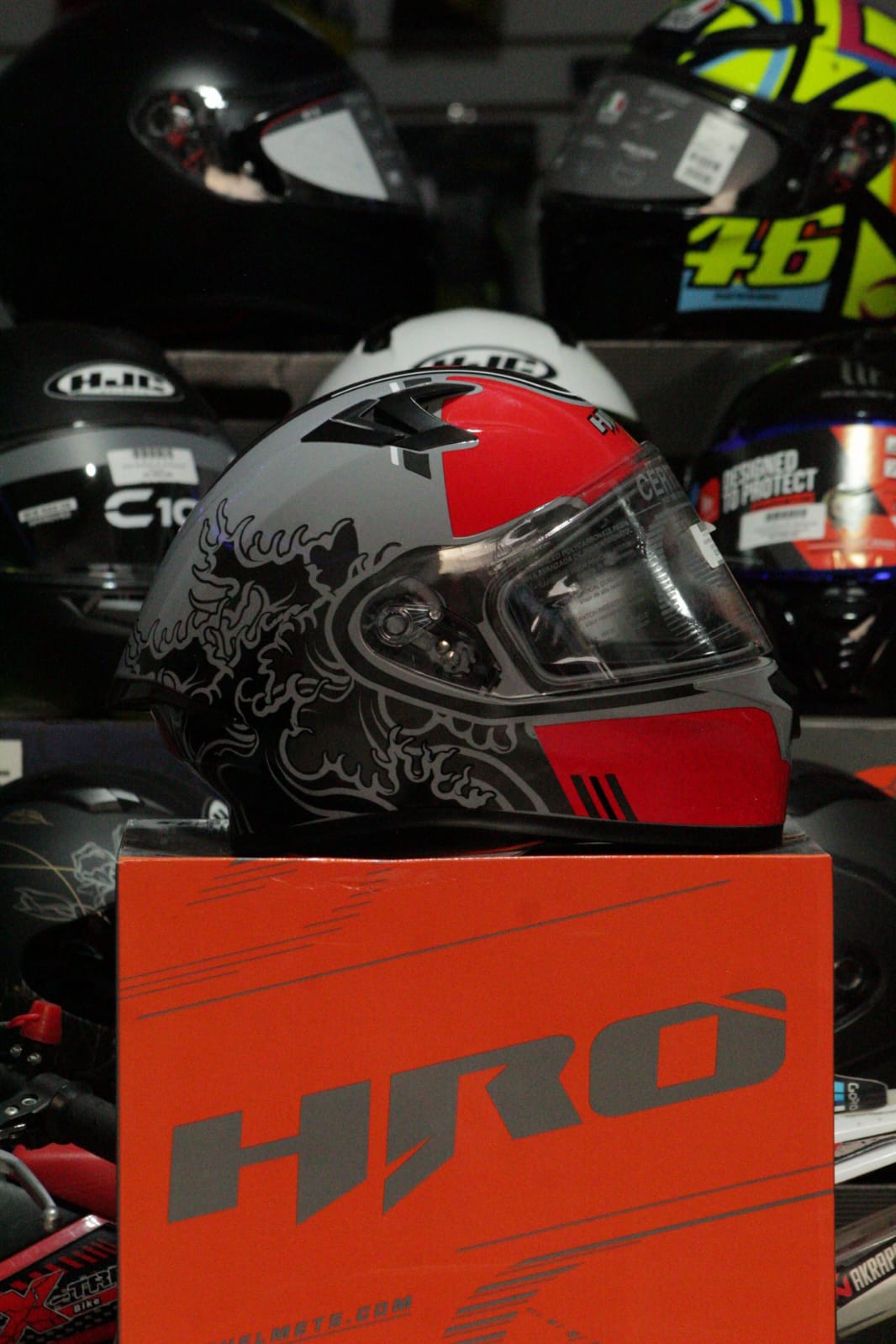 CASCO INTEGRAL HRO HOKUSAI ROJO