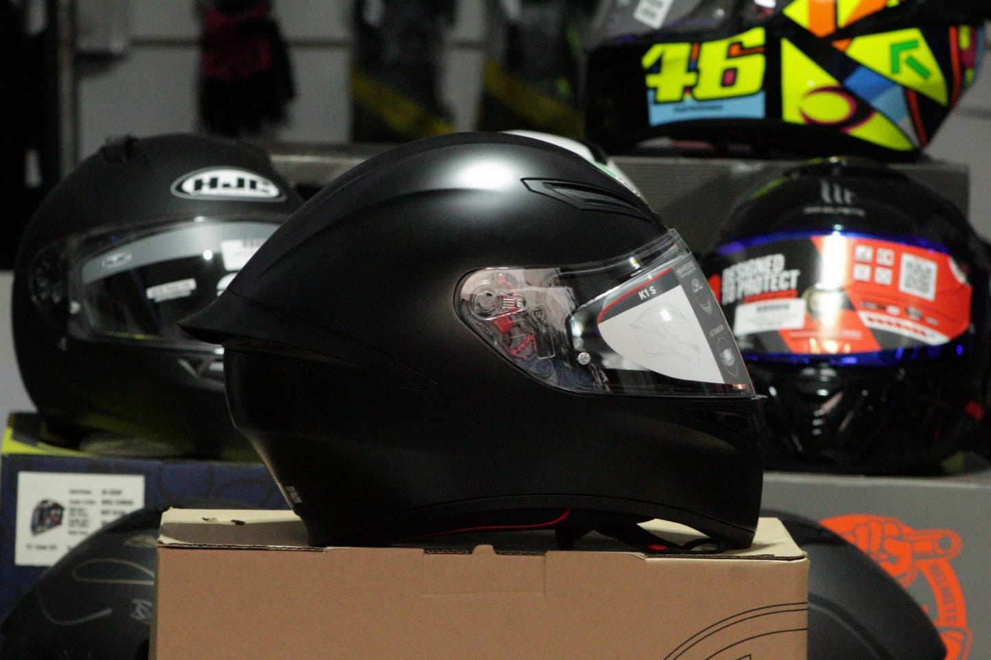 CASCO AGV K1 S NEGRO MATE