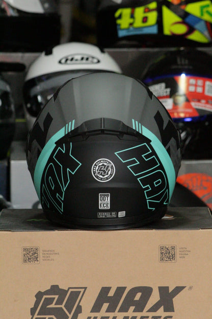 CASCO ABATIBLE HAX WIND TURQUESA