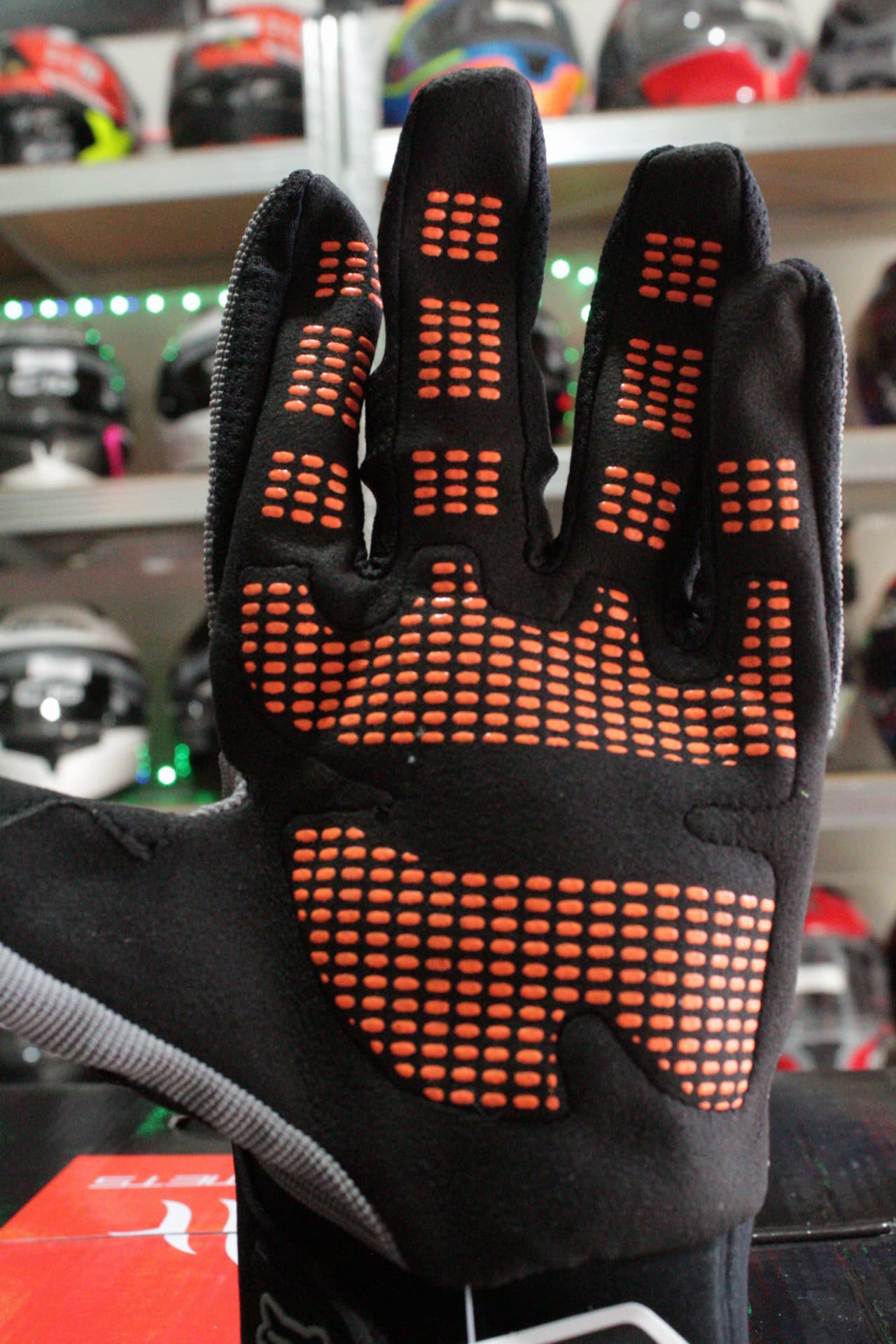 GUANTES FOX DIRTPAW GRIS/NARANJA