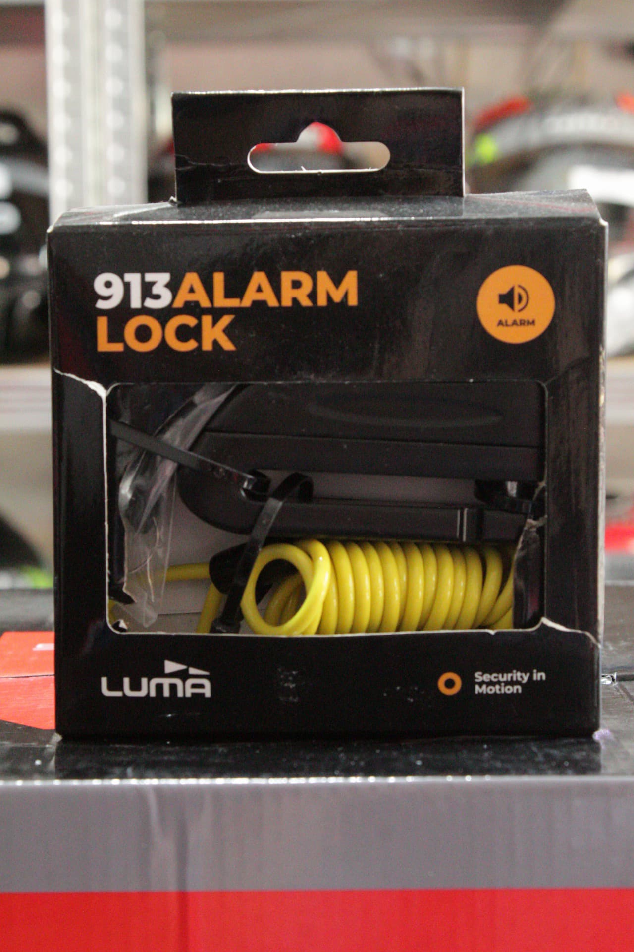 CANDADO DE DISCO CON ALARMA LUMA 913