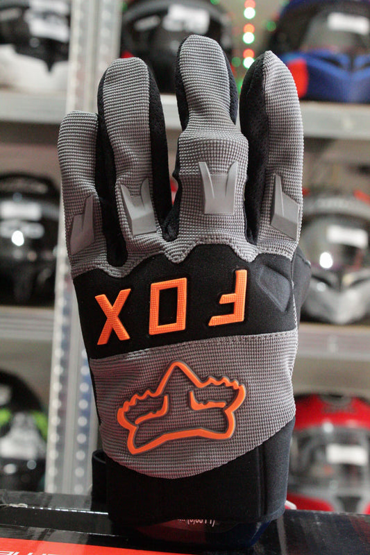 GUANTES FOX DIRTPAW GRIS/NARANJA