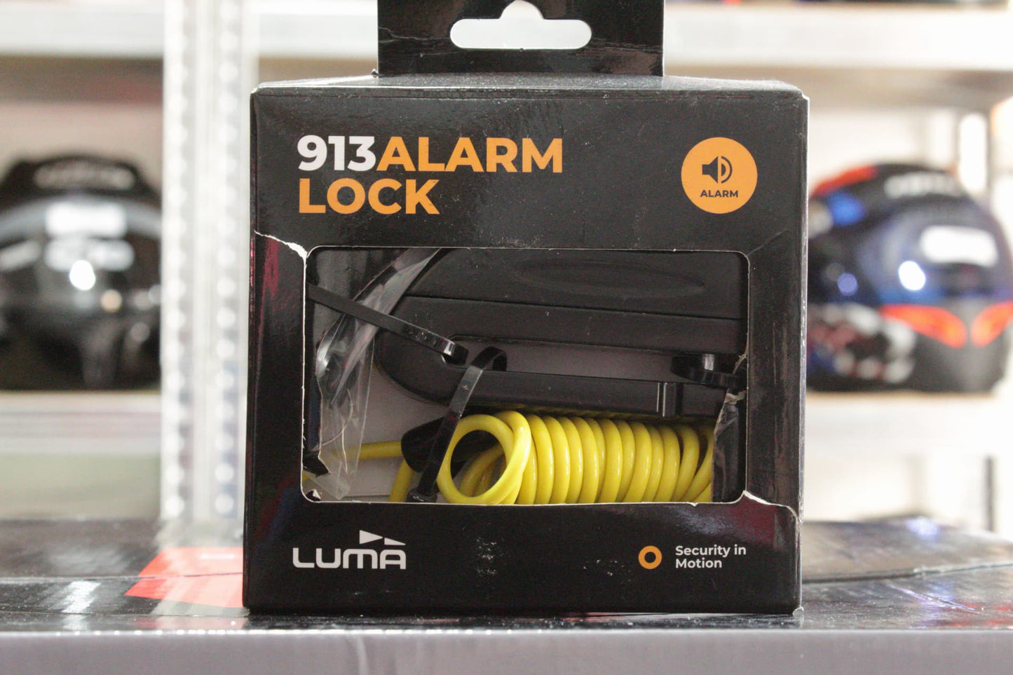 CANDADO DE DISCO CON ALARMA LUMA 913