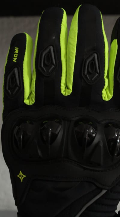 GUANTES IRONRIDE IMPERMEABLES NEGROS/AMARILLOS